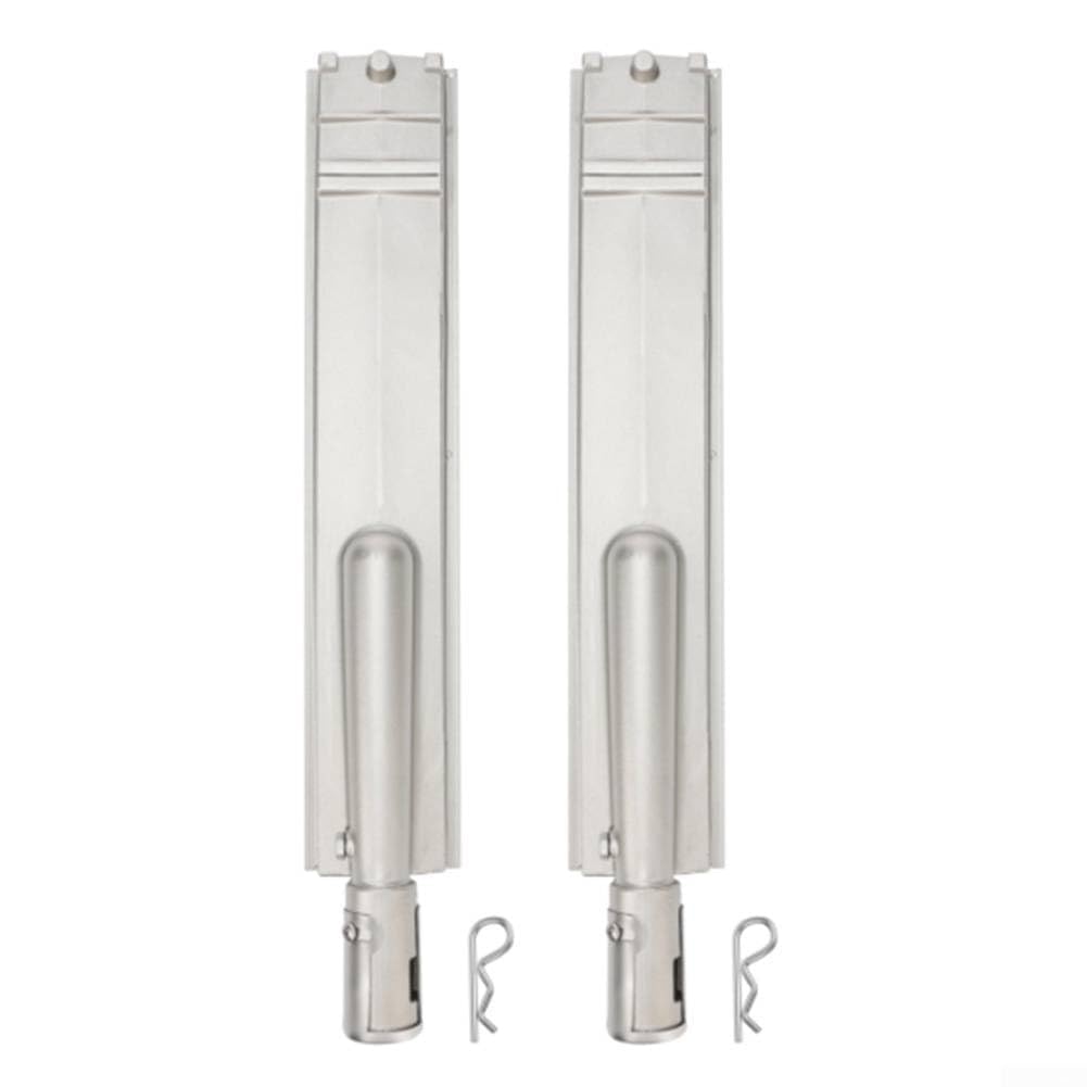Quemadores de tubo ajustables de acero inoxidable de repuesto para parrilla de gas para barbacoa, paquete de 4, quemador de parrilla de barbacoa de acero inoxidable 304 16516 26106 (2 piezas)