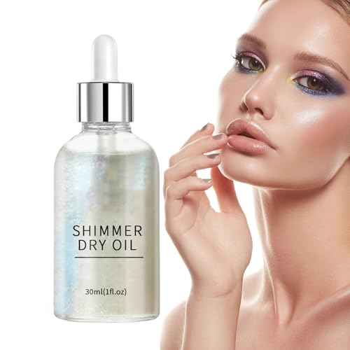 Skin Shimmer Body: brillante, brillo de larga duración, radiante | Perfecto para rostro y cuerpo, resaltar la piel, agregar brillo resplandeciente, mejorar la apariencia del maquillaje,