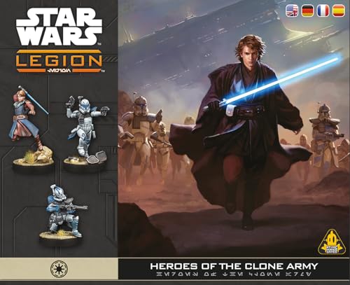 Star Wars Legion Heroes of the Clone Army juego de miniaturas miniatura 1