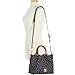 Dooney & Bourke Women's Gretta Brenna Satchel in Coated Cotton, Large Handbag with Adjustable & Detachable Shoulder Strap, Navy