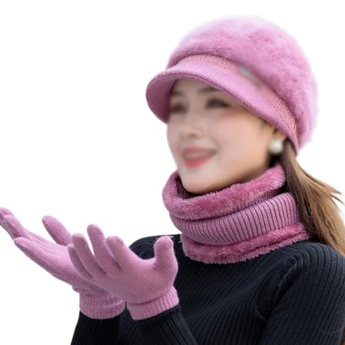 Winter Woolen Cap Thickened Warm Middle-Aged Mother in Autumn and Winter Elderly Padded