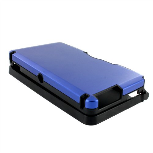 eForBuddy Snap-On Hard Case for Nintendo 3DS, Aluminum Finished, Blue