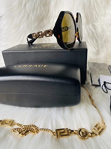 Versace Woman Sunglasses Havana Frame, Dark Brown Lenses, 59Mm #TOP5