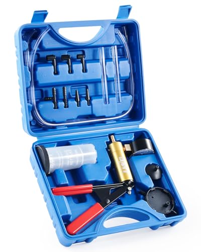 Orion Motor Tech Pompe à Dépression et Purgeur de Frein Moto & Auto, Kit de Purge de Liquide de...