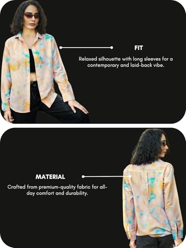 Image of GRECIILOOKS Shirts for Women - Korean Style Long Sleeve Oversized Button Down | Plus Size Workwear Top for Office & Casual Wear
