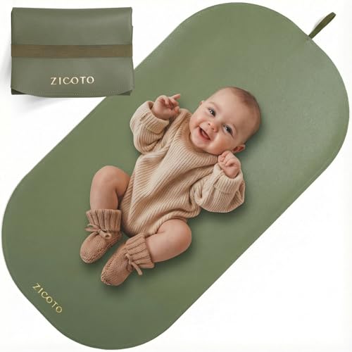 Beautiful Baby Diaper Changing Mat Made of Vegan Leather -