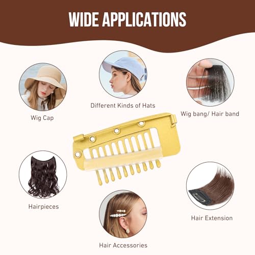 50 piezas de Clips Chunni con alfiler de seguridad miniatura 6