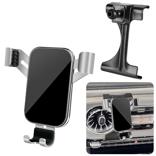 LUNQIN Car Phone Holder for Mercedes Benz G-Class 2025 2026 G550 G580 G63 W463 G Wagon Auto Interior Accessories Best Cell Phones Mount Cellphone Mobile Cradle Charging Navigation Screen Stand