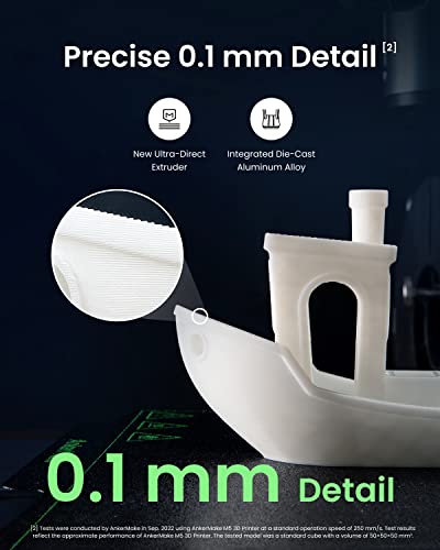 Ankermake M5 3D Printer, Fdm 3D Printer, 5X Faster And Extra Intelligent, Cut Print Time By 70%, Smooth 0.1 Mm Detail, Error Detection With Ai Camera, Auto-Leveling, Integrated Die-Cast Aluminum Alloy #TOP2