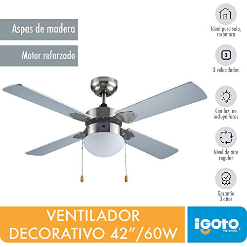 La Mejor comparativa de Ventilador de techo igoto - los más vendidos. 12 Imagen adicional