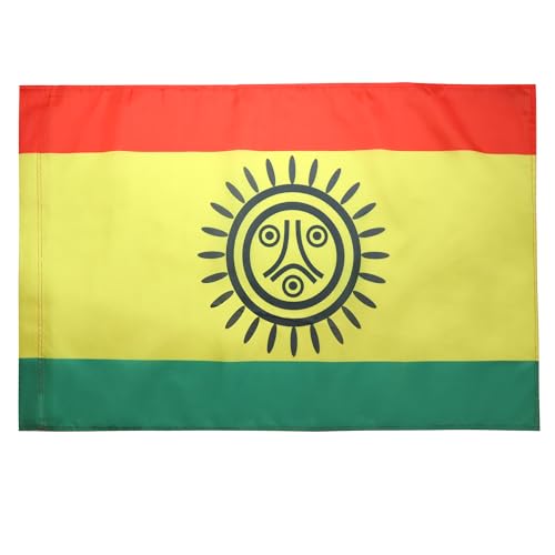 Drapeau Taínos des Grandes Antilles en Polyester 100D avec Fourreau, 150cm x 90cm