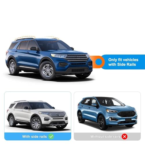 Barras techo Ford Explorer 2016-2019 rieles transversales baca coche 5