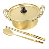 Photo Gallery wekadrin 1 set pentola ramen multifunzionale alluminio con manici completo per cucina leggera e facile da adatta per hot pot e uso casa e ristoranti