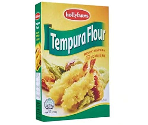 Hollyfarms Harina de Tempura de 200 g - Solo tienes que añadir agua para crear deliciosa mezcla de tempura, para platos fritos ligeros, crujientes y dorados.