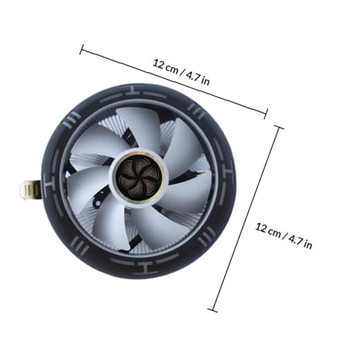 Ventilador de CPU VALICLUD de aluminio con luces RGB para refrigeración eficiente de PC de escritorio 2