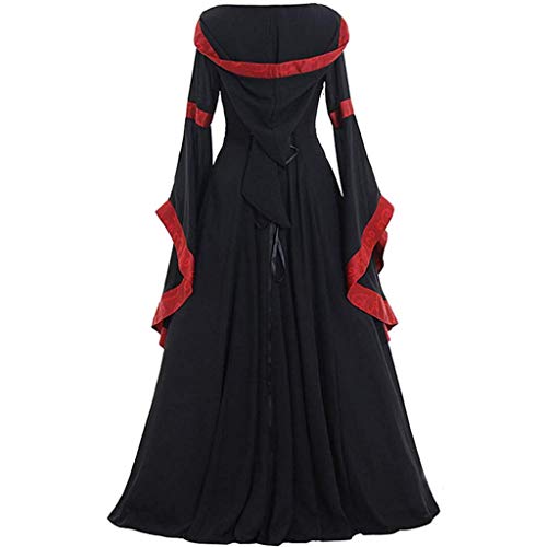 Vestido medieval renacentista para fiestas temáticas de cosplay con cintura anudada 3