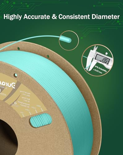 Image of DURAMIC 3D PLA Filament Basic for 3D Printer Neatly Wound Easy Printing | 3D Printing Filament 1.75mm, Dimensional Accuracy + /- 0.02 mm, Fit Most FDM 3D Printers 1KG PLA Cyanblue