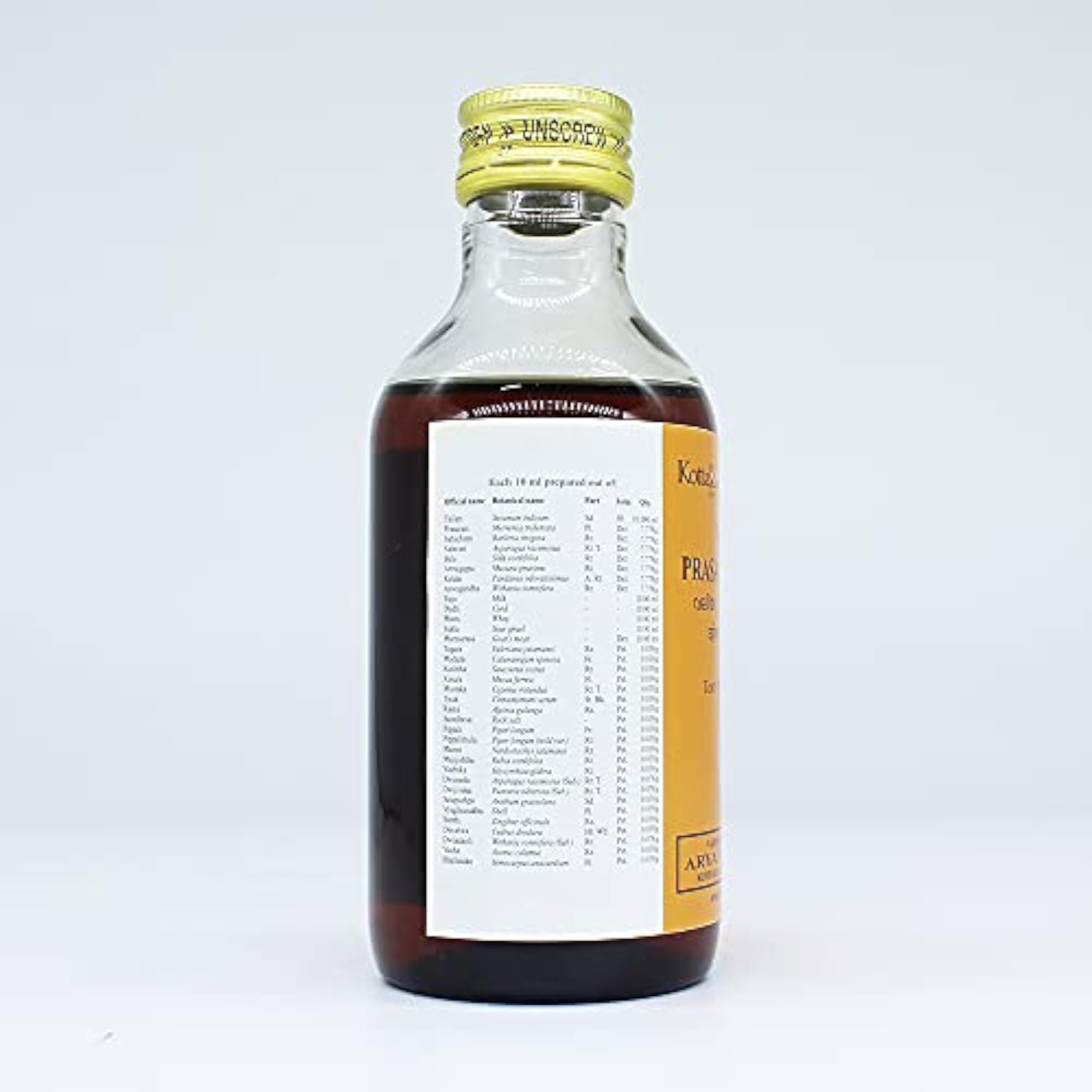 Valiya Prasarani Tailam, Herbal Oil, 200ML