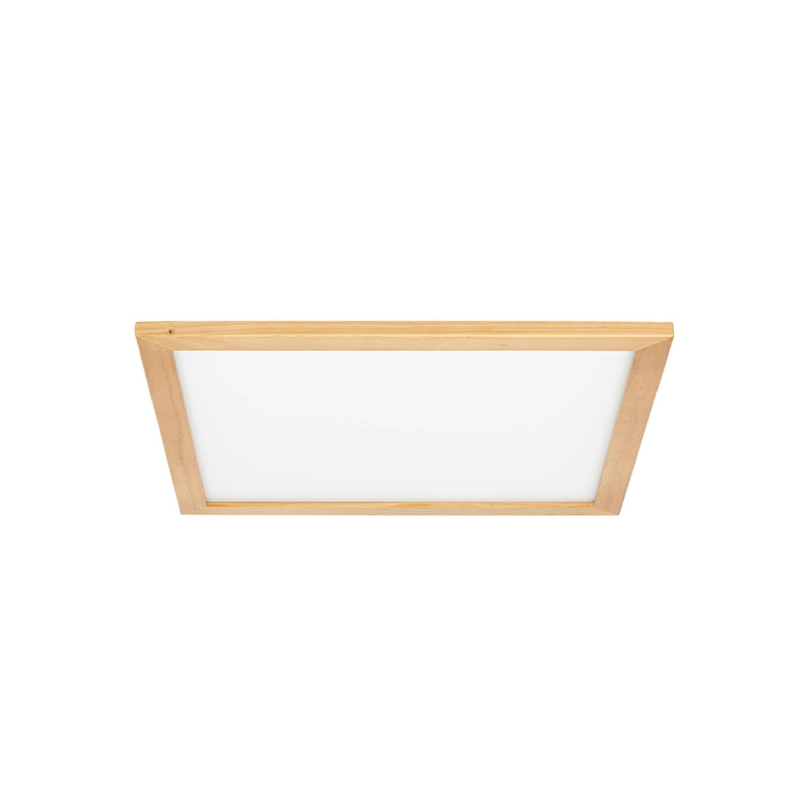 Lucande LED Deckenlampe Aus Holz – Dimmbar, Mit Fernbedienung, Lichtfarbe Wechselbar (2700–6500K), 52x52 Cm
