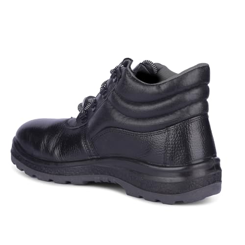 Image of Liberty Freedom SurakshaAC Men's High Ankle Safety Shoes: Daily Comfort and Long-Lasting Durability Safety Shoes for Men | Industrial Safety Shoes for Men | Safety Shoes for Men Stylish