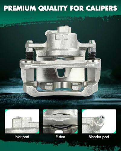 Image of SCITOO 19B2702 Front Left Disc Brake Caliper Assembly w /Bracket For Toyota For Camry 2002-2006