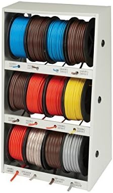 400 Ft. Electric Wire Assortment Box - Blue, Yellow, Red - Copper - 14 Gauge - 10 Strands - Compatible with Various Devices
