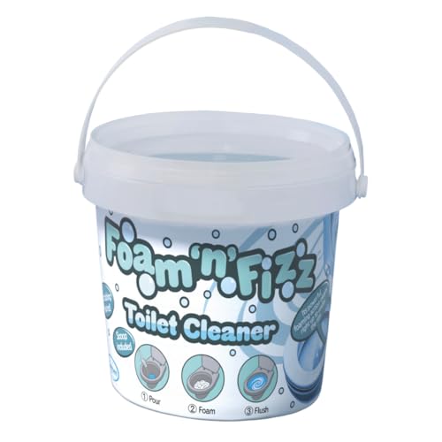 Coopers of Stortford - Foam n Fizz Toilet Cleaner Powder - Powerful Foaming Action - Limescale Remover - Stain & Odour Eliminator - Long Lasting 1kg Tub - No Scrubbing Needed