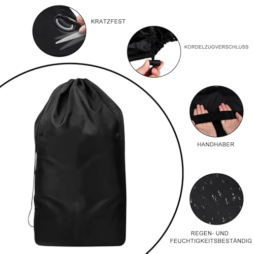 SXCCNW Kinderwagentasche Flugzeug, Kinderwagen Schutzhulle Flugzeug, Kinderwagen Transporttasche Stroller Travel Bag for Airplane 117 X 53 X 33 cm Schwarz