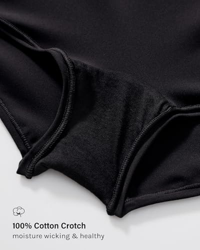 Image of INLYRIC Women's Inbarely Plus Boyshorts Underwear - Soft Full Coverage Boxer Shorts Briefs Ladies Panties 3 Pack