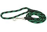 Dogs My Love Guinzaglio per cani lungo 1,2 m (XS: 1,2 m di lunghezza; 0,6 cm di diametro (6 mm), verde/nero