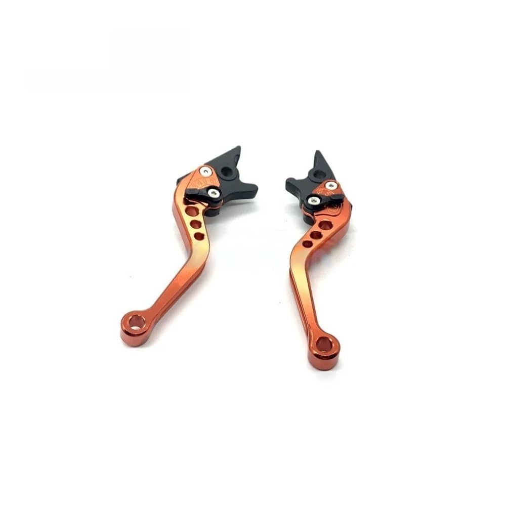 Mlioju Orange Motorcycle Clutch Lever 1 Pair Motorcycle Clutch Brake Handle Levers, Universal Brake Lever Handle Double Disc For Gy6 Xmax 400
