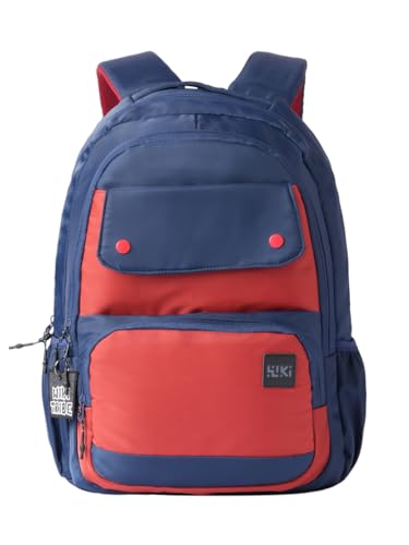Image of Wildcraft Wiki 28 Backpack For Boys & Girls | 18 Inch- 28 Ltr and Two Compartments with Padded Shoulders, Bottle Holder, Key Chain | Best for Books,Stationery,Lunch Box & Essentials