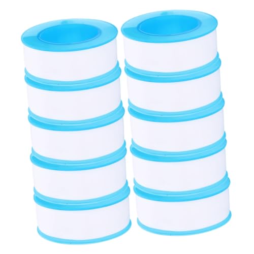 LIFKOME 10rolls PTFE Tape Sealing Tape for Leak Repair Industrial Strength Soft Flexible Leakproof