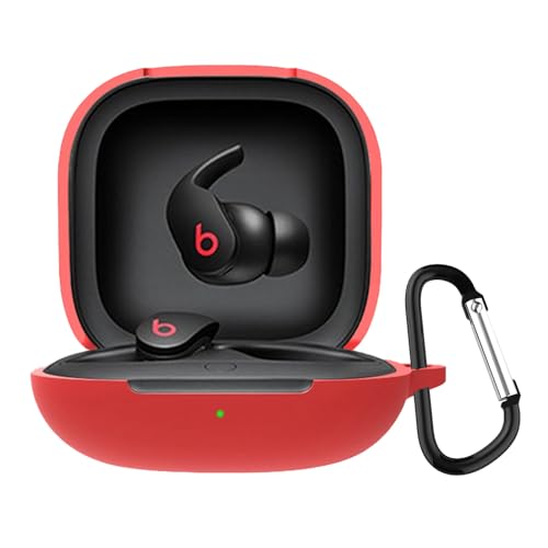 Ya en manzanajugosa.com: YAODLE Funda compatible con Beats Fit Pro, funda suave a prueba de golpes, con mosquetón, antihuellas dactilares, antiabrasión (rojo)