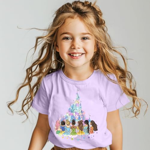 Image of Magical Shirt for Girl: Magic Kingdom Prinecess Tshirt Princess Shirts Youth Girls Cute Family Vacation Trip Tee