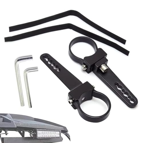 Supports de barre légers, supports de montage à barre légers - Support de montage léger LED 2 pièces Porte-cage en rouleau - ACCESSOIRES DE VOITURES RÉGLABLES PRINCE DE TUBE HEURD DUT