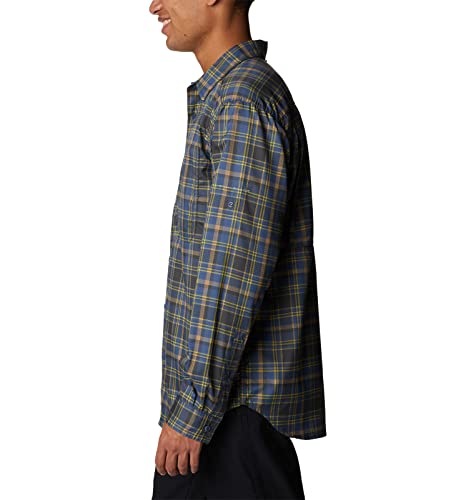 Image of Columbia Men Omni-Shade Silver Ridge Utility Lite Plaid Hiking and Trekking Long Sleeve Shirt