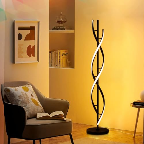 Lampadaire LED dimmable 30W noir design moderne hte performance - 7