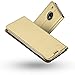 Produktbild Radoo Moto G5 Lederhülle, Premium PU Leder Handyhülle Brieftasche-Stil Magnetisch Folio Flip Klapphülle Etui Brieftasche Hülle Schutzhülle Tasche Case Cover für Motorola Lenovo Moto G5 (Gold)