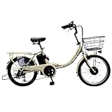 【完全組立済】電動アシスト自転車 折りたたみ 20インチ シマノ6段変速 リチウムイオンバッテリー 前輪駆動 最大87km走行 型式認定 公道可能 組立整備済 完成車 PROVROS(プロブロス) Petit ぺティート P-B206Epro(マットアイボリーホワイト)