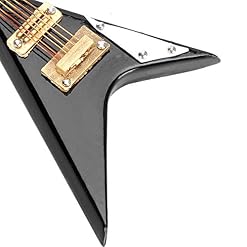 Ornement de Noël pour Guitare Mini modèle de Guitare en Bois en Forme de V de 10 cm de Haut avec étui, pour décoration… - Les Beatles, Paul McCartney, John Lennon, RIngo Starr, George Harrison Ornement de Noël pour Guitare Mini modèle de Guitare en Bois en Forme de V de 10 cm de Haut avec étui, pour décoration… – Image 5
