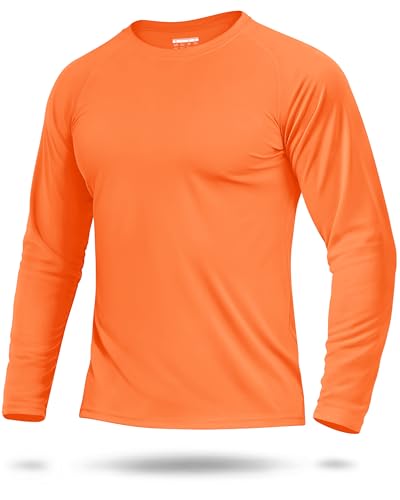 Boladeci Mens Long Sleeve T Shirts UPF 50+ Sun Protection Clothing UV SPF Shirts Rash Guard Moisture...