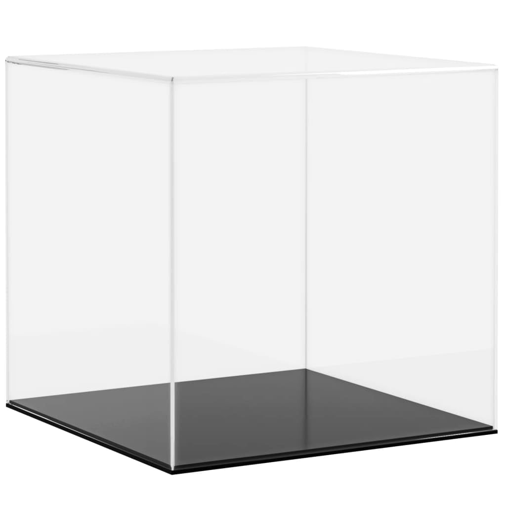 Transparente Acryl Vitrine 30x30x30 cm, staubdichte Ausstellungsbox für Sammlerstücke, Spielzeug und Figuren, leichte Montage ohne Werkzeug