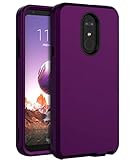 LG Stylo 4 Case,LG Q Stylus Case,LG Stylus 4 Case,SKYLMW Heavy Duty Case Three Layer Hybrid Sturdy Shockproof Armor High Impact Resistant Protective Cover Case for LG Stylo 4,Purple/Black
