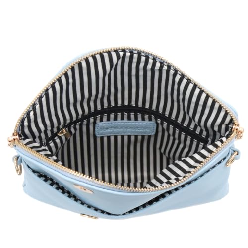 Image of FashionPuzzle Envelope Wristlet Clutch Crossbody Bag with Chain Strap