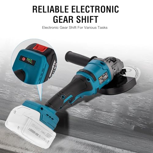 Amoladora angular 125mm KATSU FIT-BAT con motor brushless y ergonomia avanzada de 21V 6