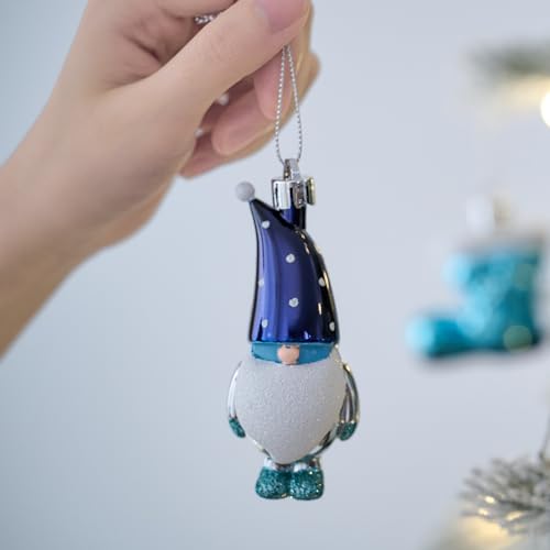 Valery Madelyn Weihnachtskugeln Set, 40pcs Christbaumkugeln Kunststoff Weihnachtskugel Silber Blau Weihnachtsdeko mit Geschenkpaket… – Ansicht 5