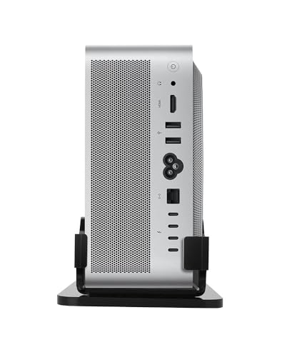Soporte Mac Studio con abrazadera de escritorio regulable para optimizar espacio vertical 6