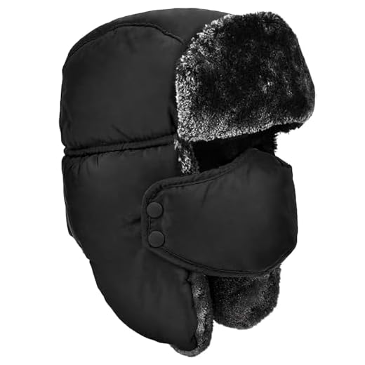 Unisex Winter Warm Hat with Ear Flaps, Trapper Hat Faux Fur Aviator Hat – Ice Skating Skiing, and Other Outdoor Activities