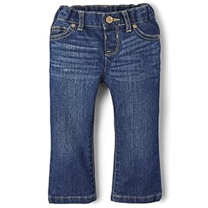 The Children’s Place Baby Toddler Girls Basic Bootcut Jeans